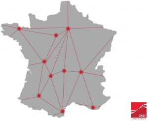 Carte des agences du groupe 2AST