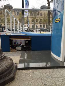 Installation de HPOD Mini à Paris pendant la COP21 en collaboration avec IKEA