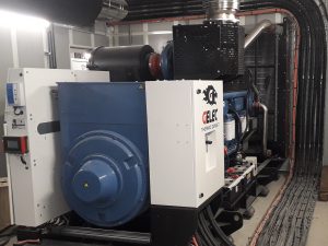 Installation sur-mesure d'un groupe électrogène Gelec par groupe 2AST - banque française