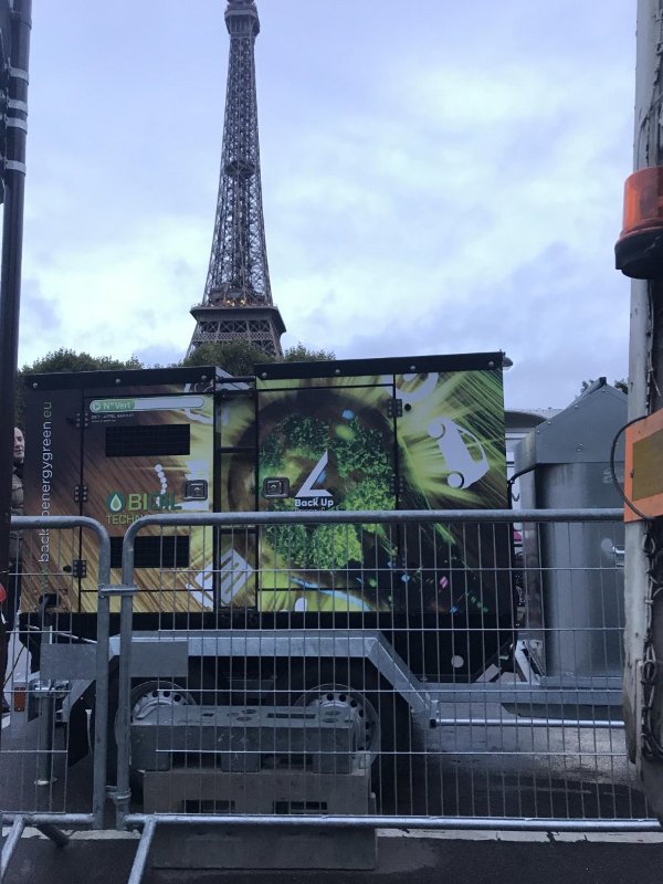Groupe électrogène bioil Tour Eiffel Paris