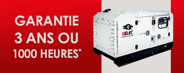 Garantie groupe électrogène GELEC