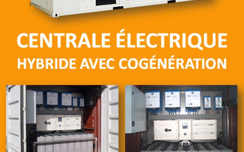 Centrale électrique hybride conteneurisée