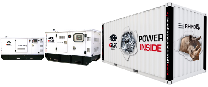 GELEC gensets range from 8 to 2060 kVA