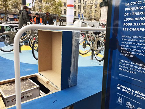 HPOD sur les champs Elysées pour l'événement IKEA