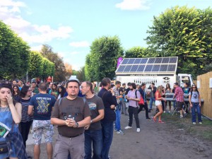 GELEC's Hybrid Power Station at Rock En Seine festival in Paris